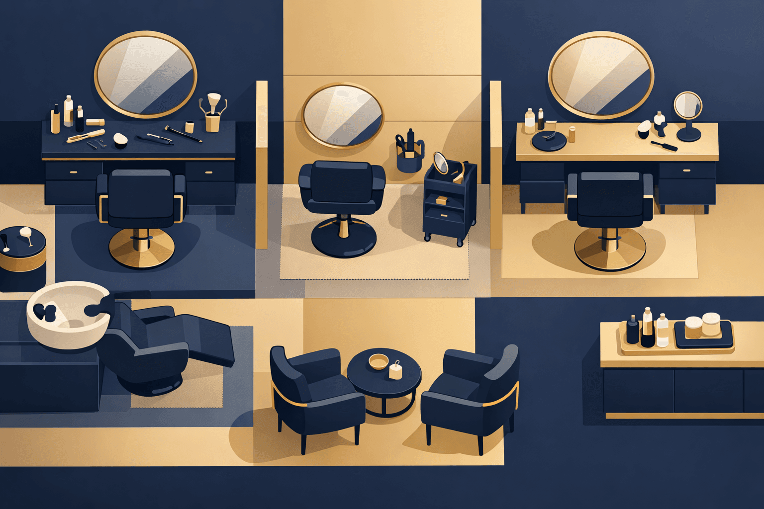 Running Chair Renters and Employees in One Salon
